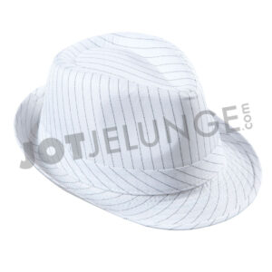 Alternative view of Hut, Gangster, Nadelstreifen, weiss