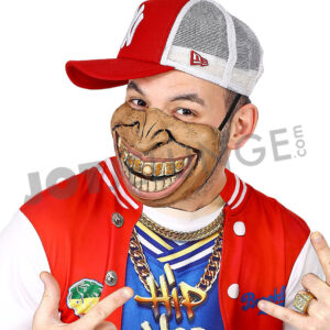 Alternative view of Maske, Halbmaske, Rapper, mit Goldzahn