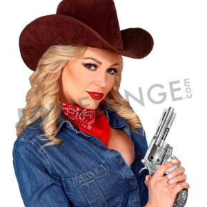 Alternative view of Pistole, Revolver, Schaumlatex, silber
