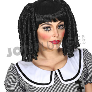 Alternative view of Perücke, Puppe, schwarz