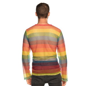 Alternative view of Netzshirt, Mann, Regenbogen, Gr. L-XL
