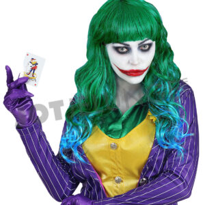 Alternative view of Perücke, Evil Joker, grün