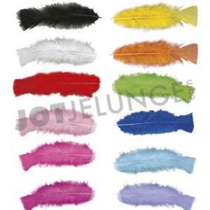 Alternative view of Federn im Beutel (50 Stk.) 10 cm, bunt