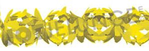 Girlande, Papier, uni, gelb, 6 m