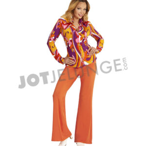 Alternative view of Bluse, 70er, Crazy, bunt, Gr. L/XL