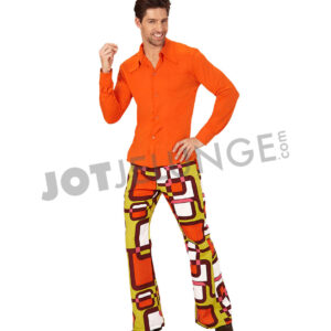 Alternative view of Hemd, 70er, orange, Gr. S/M