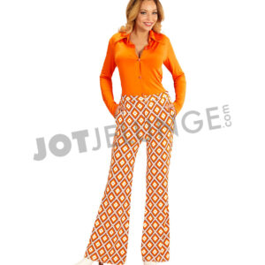 Alternative view of Hose, 70er, Raute, orange, Gr. L/XL