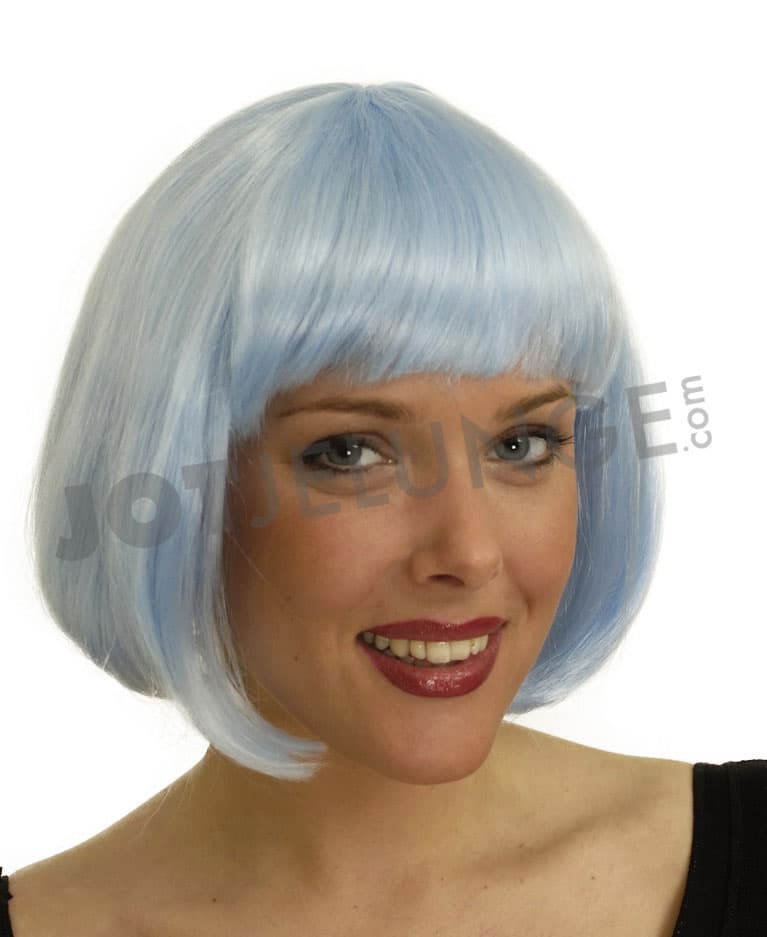 Perücke, Foxy, hellblau