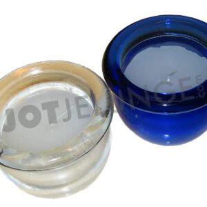 Windlicht, Glas, blau oder klar