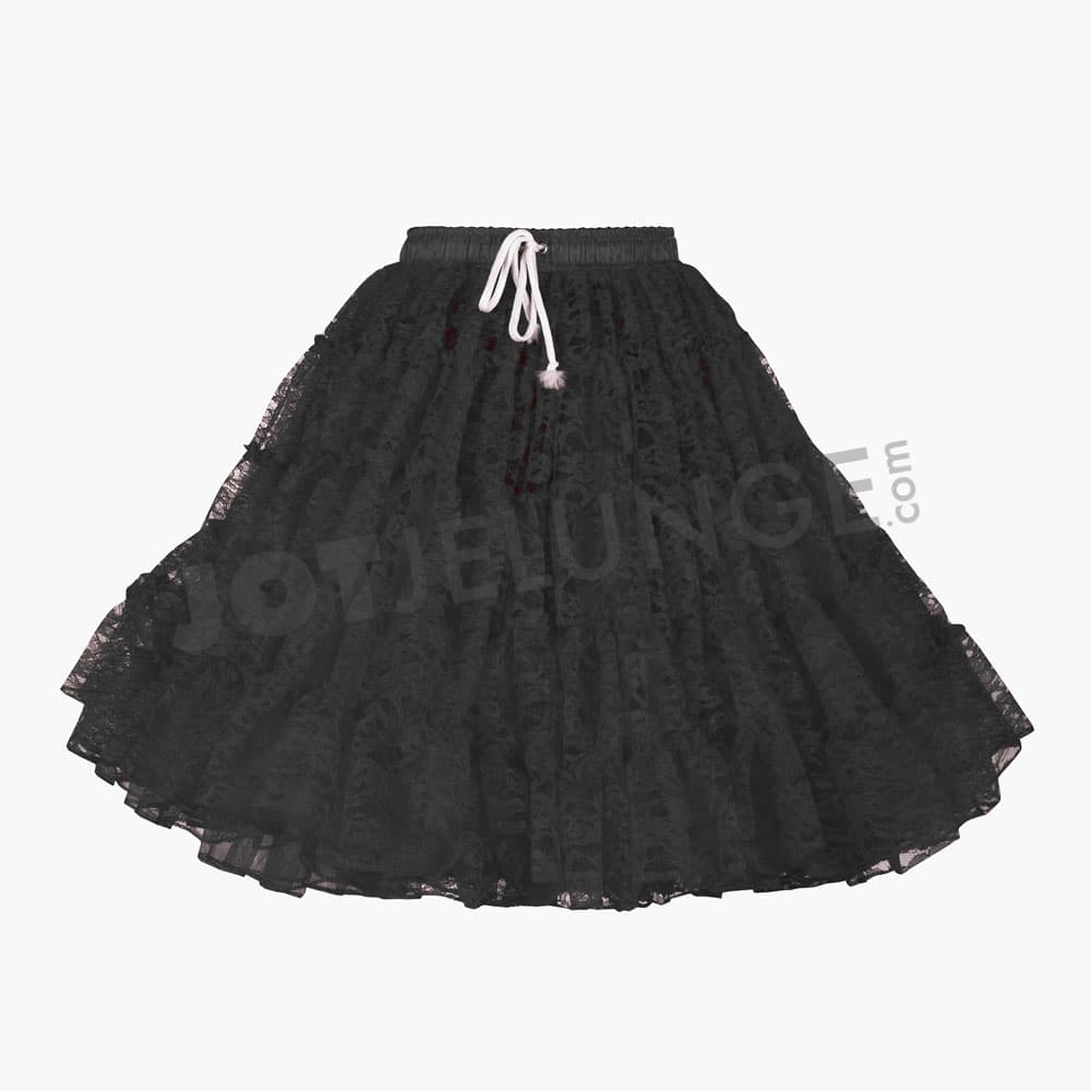 Rock, Petticoat , Spitze, Gr. Uni, schwarz