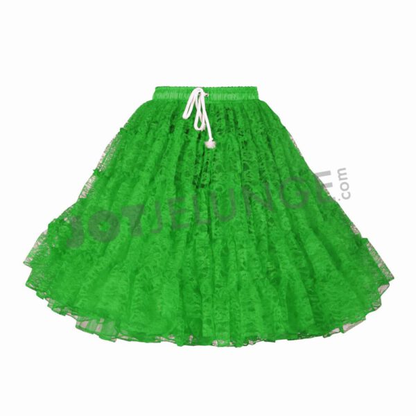 Rock, Petticoat , Spitze, Gr. Uni, grün