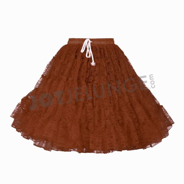 Rock, Petticoat , Spitze, Gr. Uni, braun