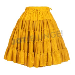 Rock, Petticoat metallic, glanz, Gr. Uni, gold