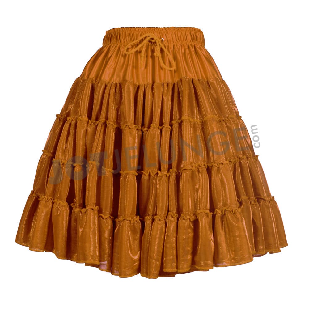 Rock, Petticoat metallic, Gr. Uni, kupfer