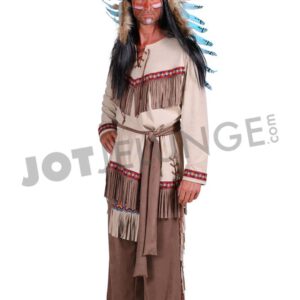 Alternative view of Native Americans, de Luxe, Weisse Feder, braun, Gr. M