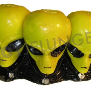 Kerze, 5 Köpfe, Alien, Scream oder Schädel