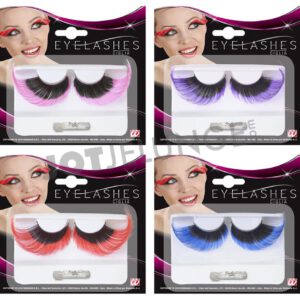 Alternative view of Wimpern, Extralang zweifarbig, blau, lila, rosa, rot