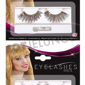 Alternative view of Wimpern, schwarz, mit Lurex, silber oder gold