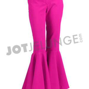 Hose mit Schlag, 70er, Damen, pink, Gr. XXL