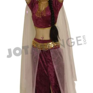 Kostüm, Mishti, weinrot / gold, Gr. 40-42