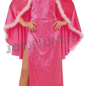 Kostüm, Movie Star, Kleid mit Cape, pink,  Gr. 38/40