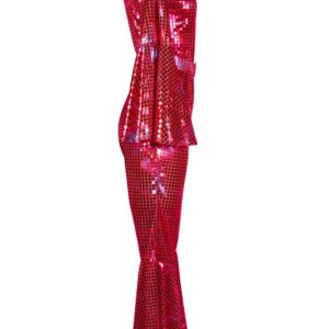 Alternative view of Catsuit, Disco, Pailetten, rot, Gr. S