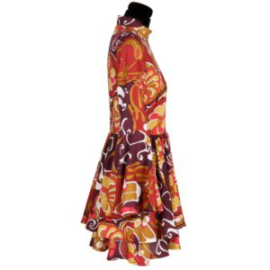 Alternative view of Kleid, Disco, Flower, rot, Gr. S