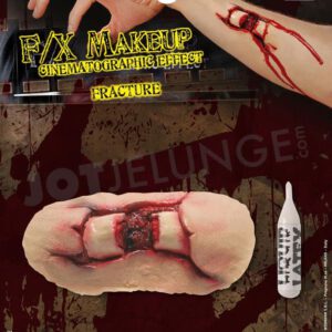 Alternative view of Wunde, Knochenbruch, Latex, mit Kleber