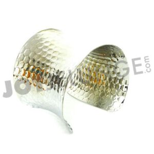 Armreif, silber, rundes Prägemuster