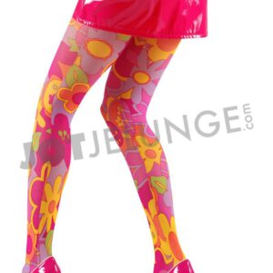 Alternative view of Strumpfhose, Flower, pink/gelb oder blau/gelb