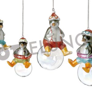 Hänger,Crazy Pinguin, 2 Sorten, 13 cm
