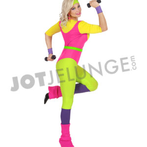 Alternative view of Kostüm, Aerobic, Neon, bunt, Gr. XS