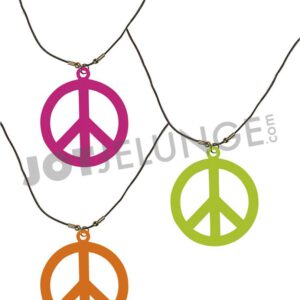 Alternative view of Peacezeichen am Band, grün, orange oder pink