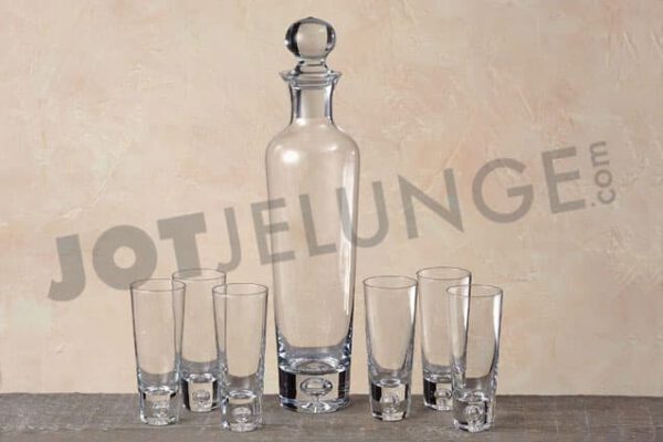 Grappa Set, Karaffe 0,75 Ltr., 6 Gläser