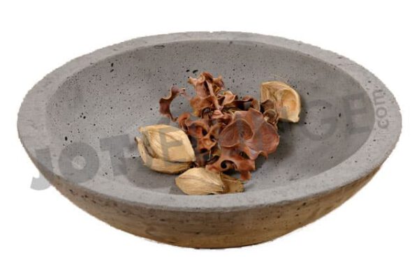 Schale, Zen, Zement, grau, D 32 cm x H 9 cm