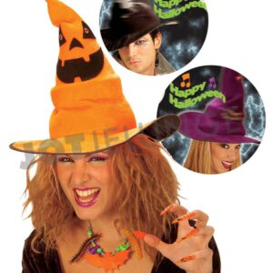 Hut, Hexe, Bewegung und Sound, 3 versch. Farben