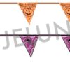 Girlande, Wimpel, Hallween, 280 cm, orange oder lila