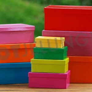 Kartonage-Set, bunt, 10 Kartons