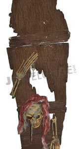 Sargdeckel, mit Skelett