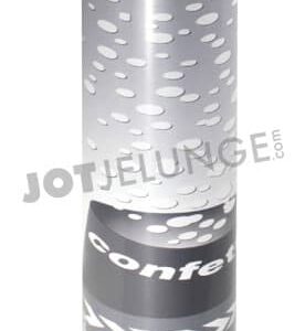 Konfettibombe, 60 cm, silber