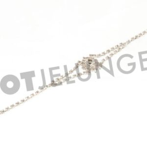 Armband, Strass, silber