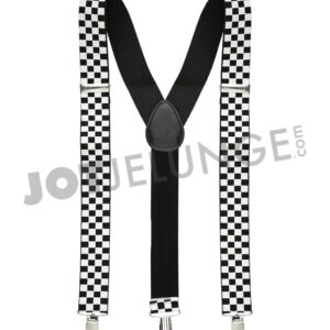 Alternative view of Hosenträger, Schach, schwarz, weiss