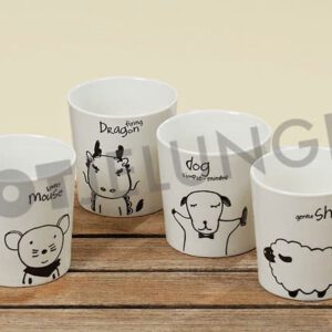 Becher, Tier, 4 Varianten, Höhe: 8 cm, 230 ml