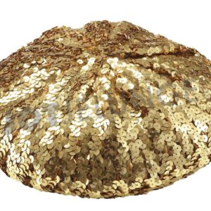 Alternative view of Baskenmütze, Pailetten, gold