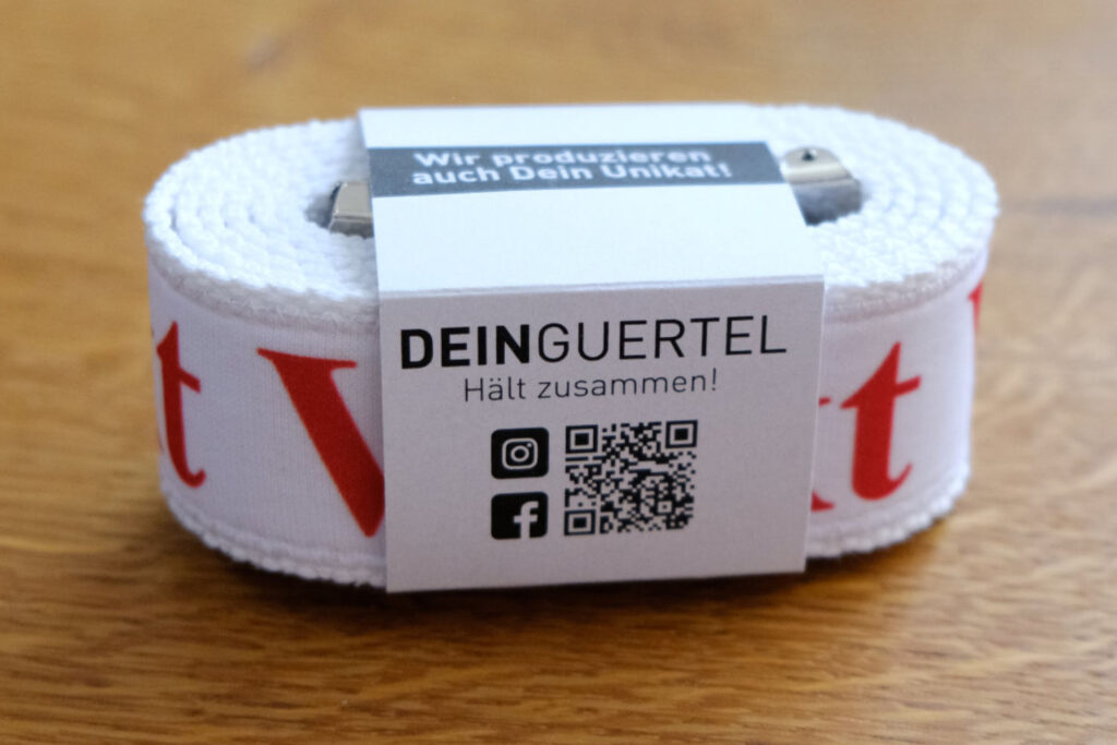 Dein Gürtel mit Banderole