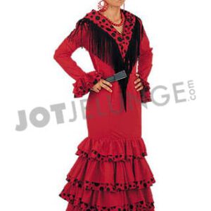 Kostüm, Spanierin, rot/schwarz